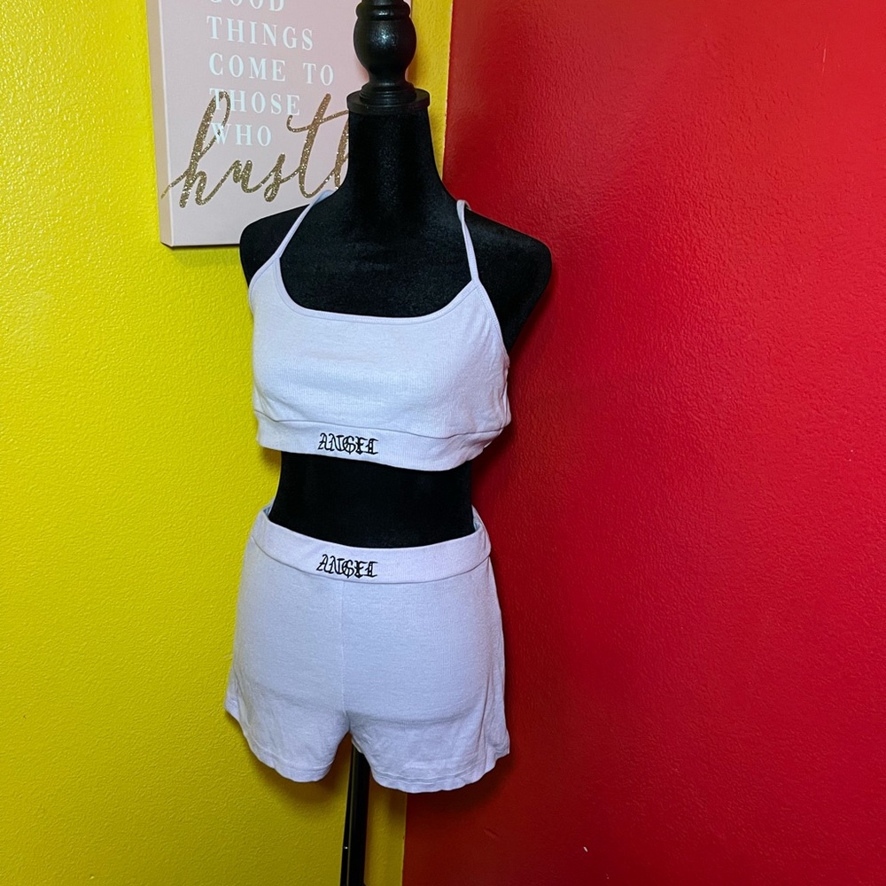 2pc Embroidered “Angel” Set